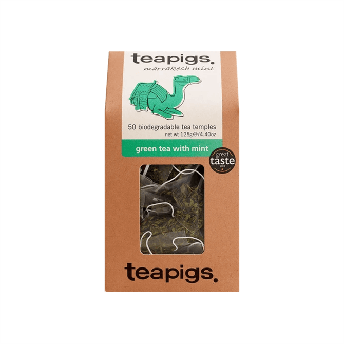 Teapigs Green Tea with Mint 50 Biodegradable Tea Temples